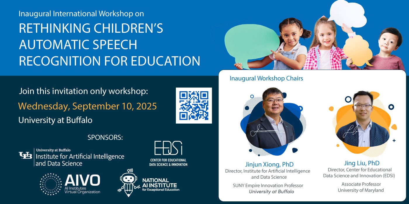 Inaugural International Workshop on Rethinking Children's Automatic Speech Recognition for Education